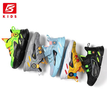 Baasploa Детски маратонки Момчета Момичета Led Light Luminous Shoes Мрежести дишащи детски спортни обувки Детски ежедневни маратонки за ходене