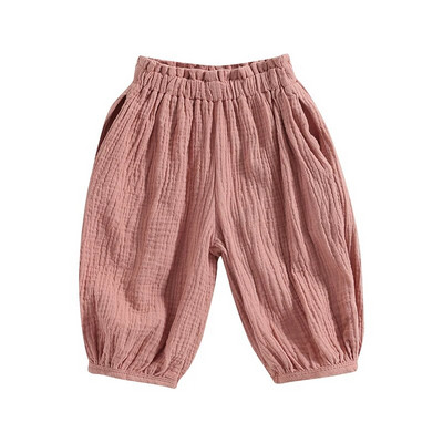 2023-01-30 Lioraitiin 6M-5T Lapsed Beebid Tüdrukud Poisid Haarem Püksid Ühevärviline Elastne Vaba vabaaja Bloomers Riided