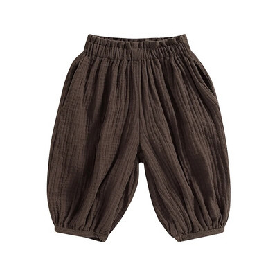 2023-01-30 Lioraitiin 6M-5T Lapsed Beebid Tüdrukud Poisid Haarem Püksid Ühevärviline Elastne Vaba vabaaja Bloomers Riided