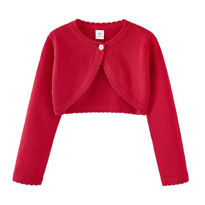 Cardigan tricotat pentru bebeluș fetiță, primăvară, toamnă, pulover cu guler lotus solid, haină pentru sugari din bumbac pur, haine pentru copii, tricotaje pentru fete