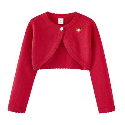 Cardigan tricotat pentru bebeluș fetiță, primăvară, toamnă, pulover cu guler lotus solid, haină pentru sugari din bumbac pur, haine pentru copii, tricotaje pentru fete