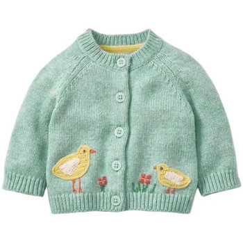 Little maven Бебешки пуловер за момичета Прекрасни плетени ежедневни дрехи Пролет и есен Меко и удобно детско облекло 2-7 години