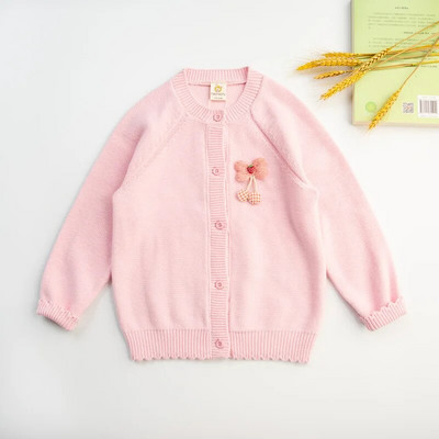 Little Maven Beebitüdrukute kampsun Armas kootud vabaajariided Kevadised ja sügisesed Pehmed ja mugavad 2–7-aastaste laste kandmine