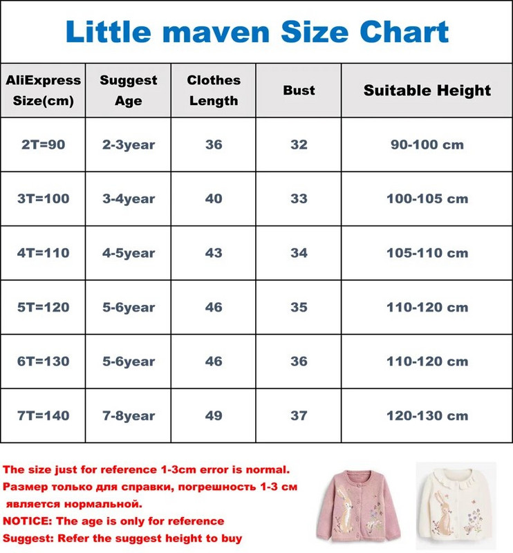 Little Maven Beebitüdrukute kampsun Armas kootud vabaajariided Kevadised ja sügisesed Pehmed ja mugavad 2–7-aastaste laste kandmine