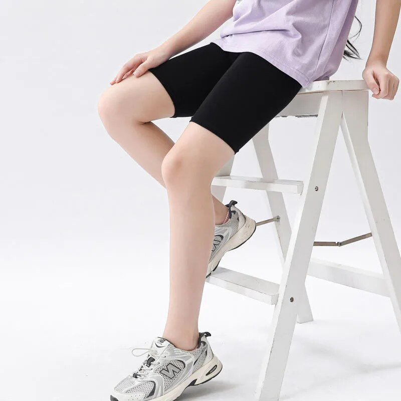 Suvised Uued Tüdrukutele Retuusid Lastele Õhukesed Modaalsed püksid Noorte tudengite Moodsad turvapüksid 3–12-aastastele Teismelistele lastele vabaaja lühikesed püksid