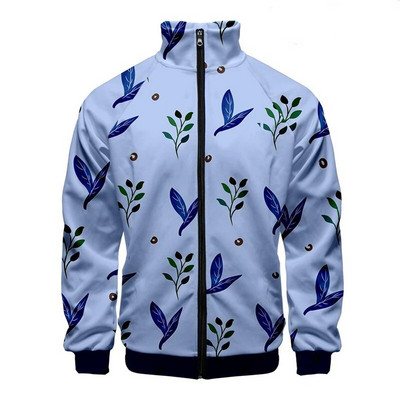 Σακάκι με φερμουάρ με φερμουάρ γιακά με μοτίβο 3D ψηφιακής εκτύπωσης Ανδρικά/γυναικεία μακρυμάνικα μπουφάν Streetwear Ανδρικά ρούχα μόδας