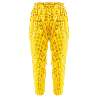 Copii Băieți Fete Pantaloni Club de noapte Pantaloni Pole Dance Hip Hop Street Dance Îmbrăcăminte pentru scenă Paiete strălucitoare Majorete Pantaloni largi