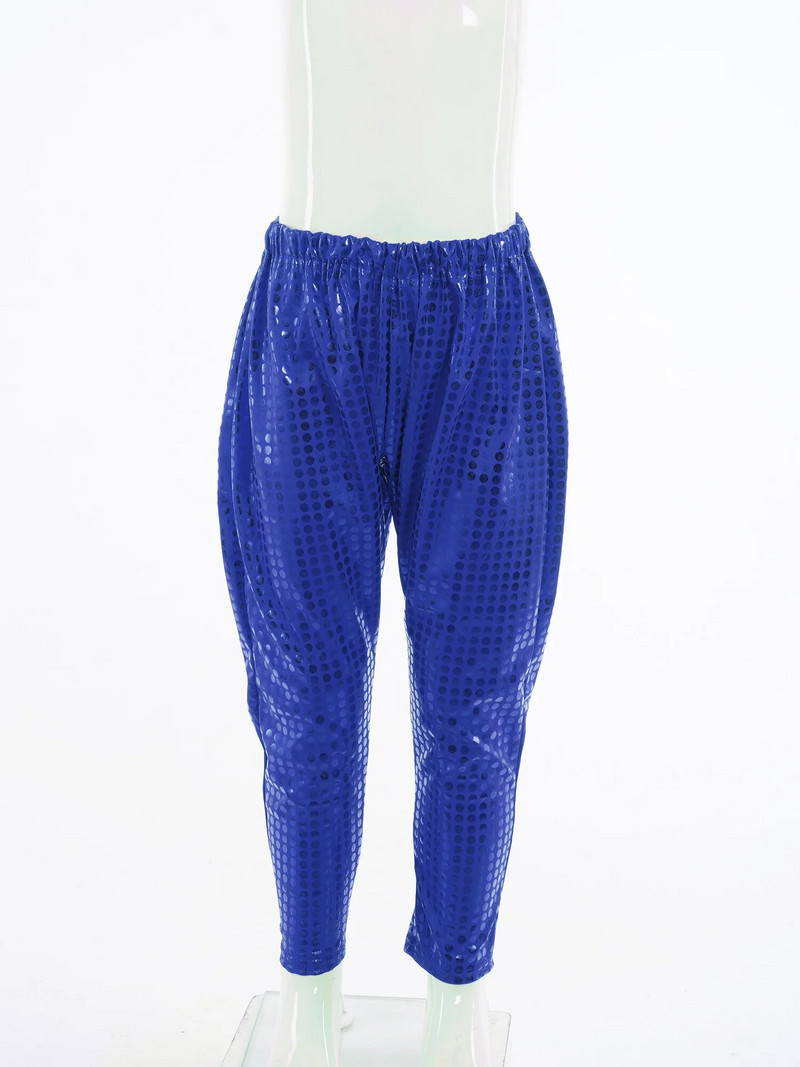 Copii Băieți Fete Pantaloni Club de noapte Pantaloni Pole Dance Hip Hop Street Dance Îmbrăcăminte pentru scenă Paiete strălucitoare Majorete Pantaloni largi