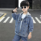 Gyerek fiúk farmer dzsekik fiúknak babakabátok új divat gyerek gyerek ruhák farmer kabát Ruházat tavasz ősz 3 4 5 6 7 év