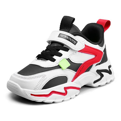 Four Seasons Sport Kids Tossud Poiste vabaajajalatsid 5-16-aastastele lastele Koolis käimiseks Libisemiskindlad välijooksujalatsid Nahast