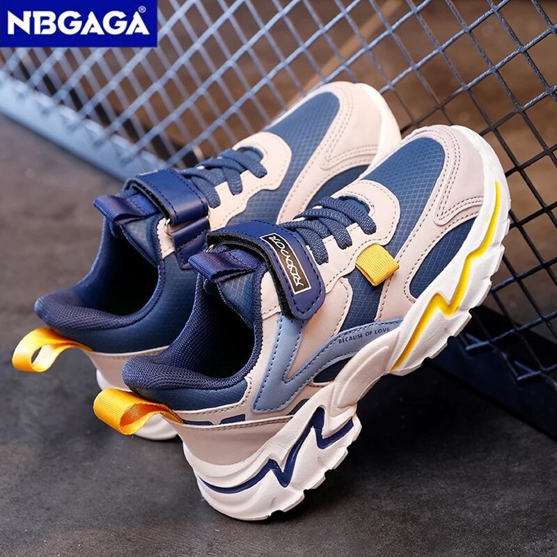 Four Seasons Sport Kids Tossud Poiste vabaajajalatsid 5-16-aastastele lastele Koolis käimiseks Libisemiskindlad välijooksujalatsid Nahast