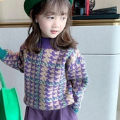 Laste silmkoeline kampsun Talvine soe väike kõrge kraega mantel Tüdrukute moodne pullover alumine särk Beebi korea paksendatud ülaosa