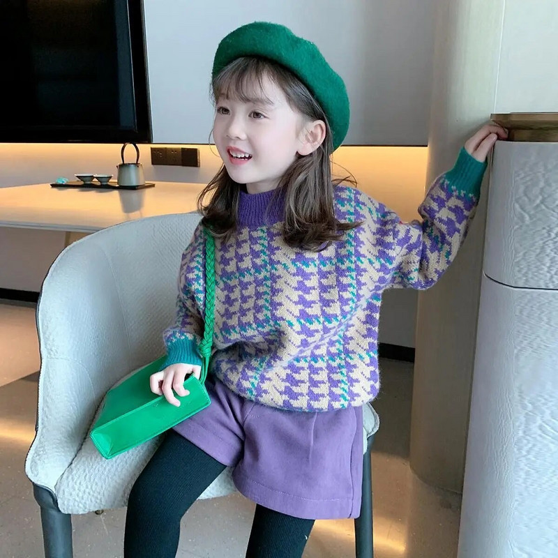 Laste silmkoeline kampsun Talvine soe väike kõrge kraega mantel Tüdrukute moodne pullover alumine särk Beebi korea paksendatud ülaosa