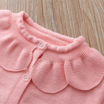 Πλεκτό φράουλα για κορίτσια Ζακέτα πουλόβερ Παιδικά ρούχα ανοιξιάτικα Baby girl πλέξιμο 1-5t Παιδικό πουλόβερ