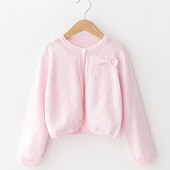 Παιδικά Κοριτσίστικα Ζακέτα για κορίτσια Ροζ Φιόγκος Κόκκινα Βαμβακερά Εξωτερικά Ενδύματα για Κορίτσια 1 2 3 4 6 8 10 11 Ετών Κοριτσίστικα Ρούχα RKC175024