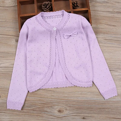 Παιδικά Κοριτσίστικα Ζακέτα για κορίτσια Ροζ Φιόγκος Κόκκινα Βαμβακερά Εξωτερικά Ενδύματα για Κορίτσια 1 2 3 4 6 8 10 11 Ετών Κοριτσίστικα Ρούχα RKC175024