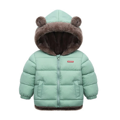 Dievčenská zimná bavlnená bunda, módna, univerzálna, hrubá, zateplená chlapčenská kožušinová bunda s golierom, kórejská verzia, kvalitné oblečenie pre deti od 2 do 7 rokov