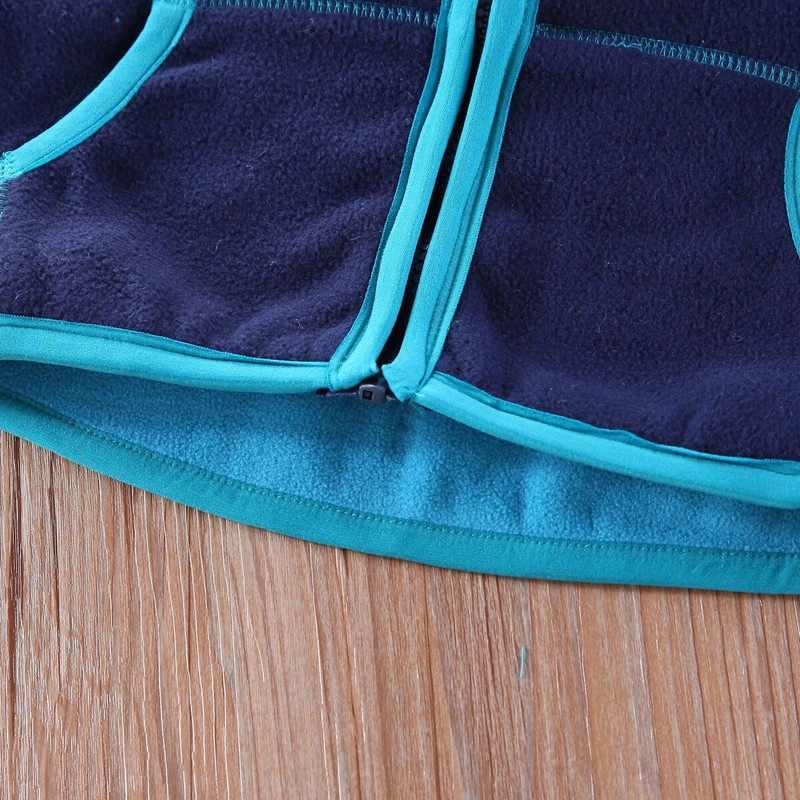 Koralų vilnos vaikiška striukė laisvalaikio spalvos tamsiai mėlyna poliarinė vilnos berniukų vaikiška striukė su užtrauktuku kardiganas kūdikių drabužiai