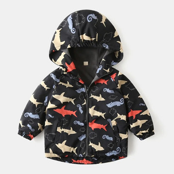 2022 Αγόρια παλτό μπουφάν με βελούδινο παλτό αδιάβροχο ζεστό μπουφάν ανοιξιάτικα φθινοπωρινά ρούχα για νήπια αγόρια βρεφικά αγόρια παιδικά ρούχα