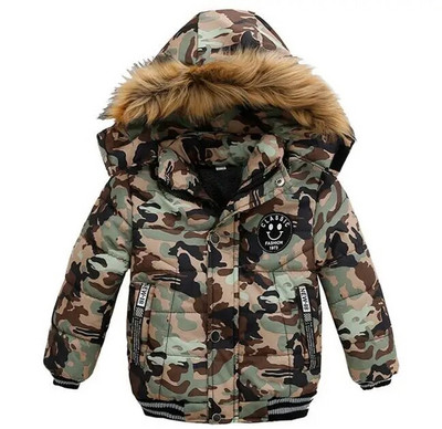 Copii mici Jachete calde de toamnă iarnă pentru băieți îmbrăcăminte exterioară paltoane de Crăciun pentru bebeluși îmbrăcăminte pentru zăpadă parka băieți costum de zăpadă cu guler de blană