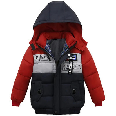 Copii mici Jachete calde de toamnă iarnă pentru băieți îmbrăcăminte exterioară paltoane de Crăciun pentru bebeluși îmbrăcăminte pentru zăpadă parka băieți costum de zăpadă cu guler de blană