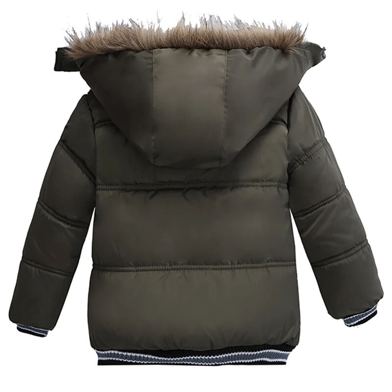 Copii mici Jachete calde de toamnă iarnă pentru băieți îmbrăcăminte exterioară paltoane de Crăciun pentru bebeluși îmbrăcăminte pentru zăpadă parka băieți costum de zăpadă cu guler de blană