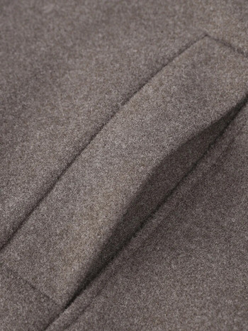 Κομψό μάλλινο μπουφάν σε ίσιο κόψιμο Γυναικείο κοντό παλτό με μονό στήθος μόδας V λαιμόκοψη 2023 Φθινόπωρο Chic Lady Εξωτερικά ρούχα γραφείου