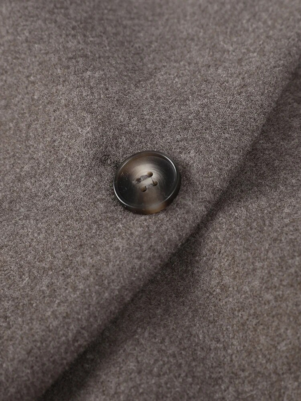 Elegantná vlnená bunda rovného strihu s výstrihom do V, dámska módna jednoradová krátka bunda s krátkym kabátom, jeseň 2023, elegantné dámske kancelárske oblečenie na ulici