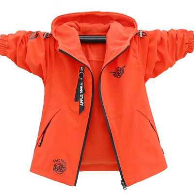 Haine de toamnă pentru copii Jachetă de îmbrăcăminte pe două fețe Jachetă din lână pentru băiat, impermeabilă, rezistentă la vânt, îmbrăcăminte exterioară pentru copii, jachetă sport pentru băieți