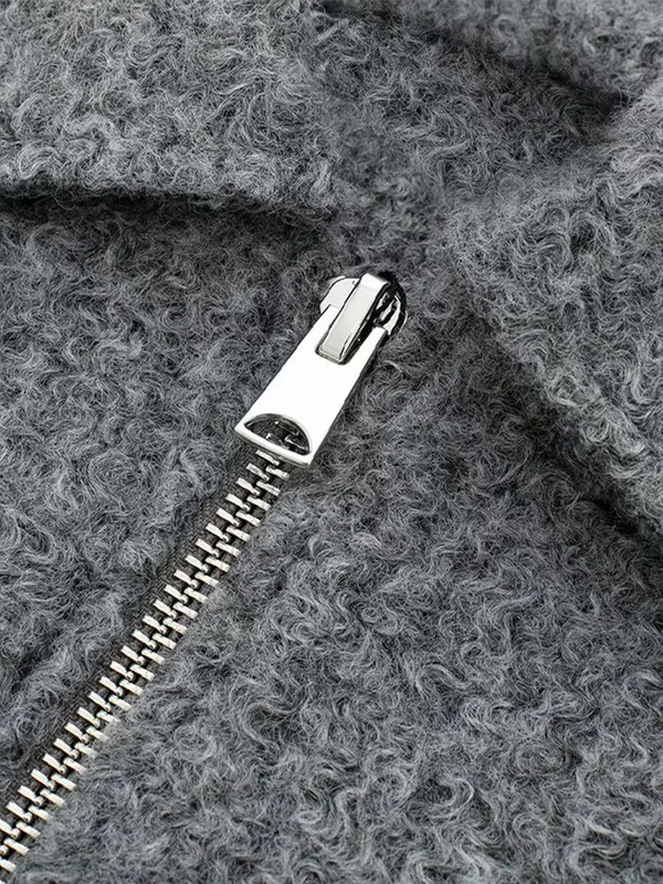 Moodne soliidne lahtikäiva kraega kärbitud mantlid naistele, uued 2024. aasta sügise soojad ülerõivad Tõmblukuga pikkade varrukatega taskud Naiste jakid