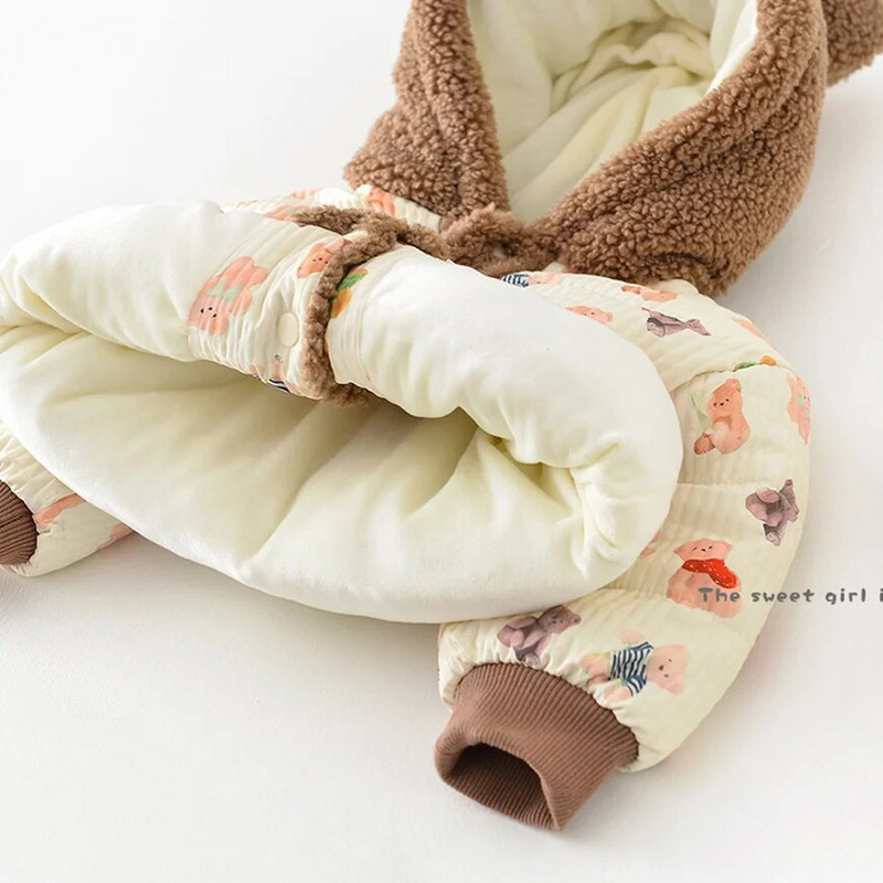 MILANCE Winter Baby Parkas karusnahast kapuutsiga mantel fliisist tüdrukute jope