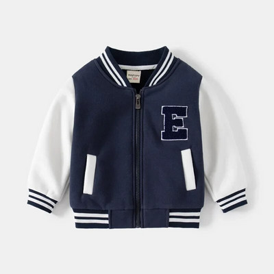 Meleg polár baseball kabát fiúknak tipegő gyerekeknek őszi téli kabát gyerekruhák