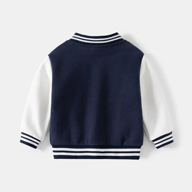 Meleg polár baseball kabát fiúknak tipegő gyerekeknek őszi téli kabát gyerekruhák