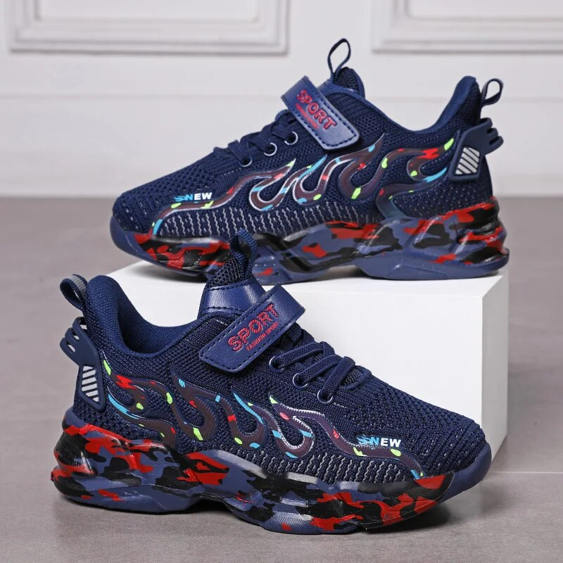 Berniukų bėgimo bateliai 2022 m. dizaino vaikiški sportbačiai tinkliniai vaikiški laisvalaikio sportbačiai 7–12 metų vaikiški sportbačiai berniukams nemokamas pristatymas