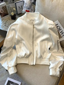 Vabaaja naiste kevadjope Tugev pikkade varrukatega lühike bomberjope Naiste tänavariided, põhimantel, naiste välirõivad