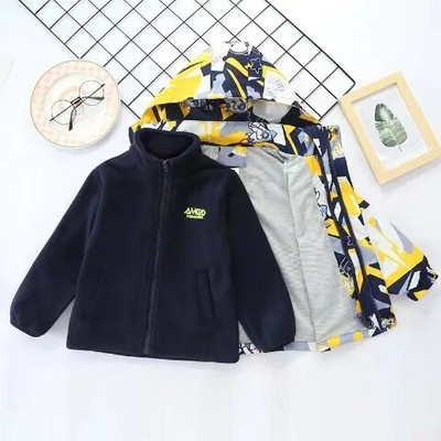 Detské chlapčenské zimné kabáty, detské oblečenie na zips s dlhým rukávom a kapucňou, vetruodolné bundy, teplé kabáty, oblečenie pre 3-14 rokov