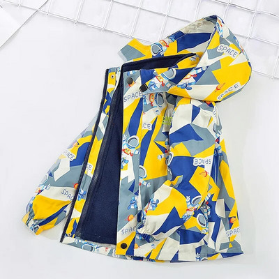 Detské chlapčenské zimné kabáty, detské oblečenie na zips s dlhým rukávom a kapucňou, vetruodolné bundy, teplé kabáty, oblečenie pre 3-14 rokov