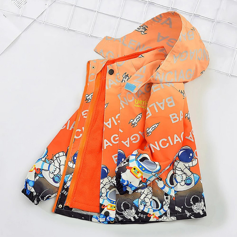 Detské chlapčenské zimné kabáty, detské oblečenie na zips s dlhým rukávom a kapucňou, vetruodolné bundy, teplé kabáty, oblečenie pre 3-14 rokov