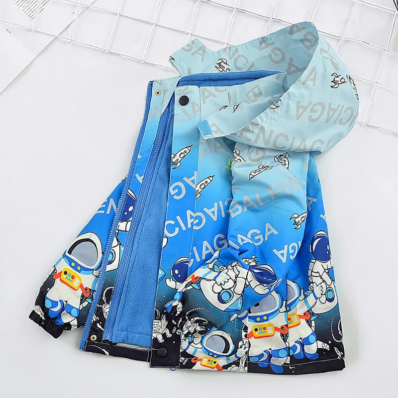 Detské chlapčenské zimné kabáty, detské oblečenie na zips s dlhým rukávom a kapucňou, vetruodolné bundy, teplé kabáty, oblečenie pre 3-14 rokov