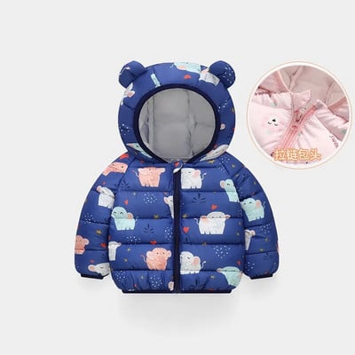 1-6 a Beebi soojad sulejoped Poisid Tüdrukud Kapuutsiga Multikad ülerõivad Sügistalvemantlid Lasteriided Kerged jakid