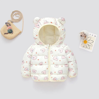 1-6 a Beebi soojad sulejoped Poisid Tüdrukud Kapuutsiga Multikad ülerõivad Sügistalvemantlid Lasteriided Kerged jakid