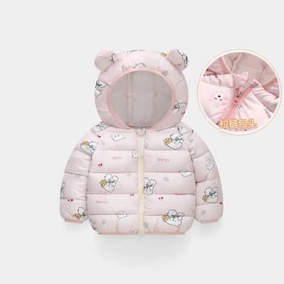 1-6 a Beebi soojad sulejoped Poisid Tüdrukud Kapuutsiga Multikad ülerõivad Sügistalvemantlid Lasteriided Kerged jakid