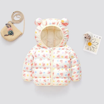 1-6 a Beebi soojad sulejoped Poisid Tüdrukud Kapuutsiga Multikad ülerõivad Sügistalvemantlid Lasteriided Kerged jakid