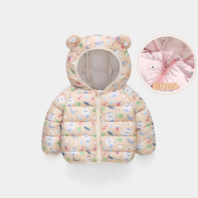 1-6 a Beebi soojad sulejoped Poisid Tüdrukud Kapuutsiga Multikad ülerõivad Sügistalvemantlid Lasteriided Kerged jakid