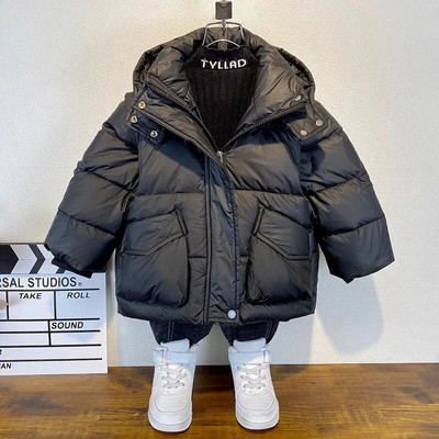 EACHIN Winter Boys Parkas Gyerek Vastag Meleg Kabátok Gyerekek Téli Szabadtéri dzsekik Baby Boys Divatos Kapucnis Parka Tini Új kabát