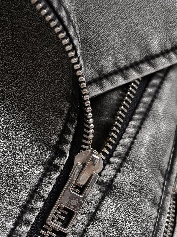 Ailegogo Dámska vintage voľná praná krátka bunda z umelej kože, streetwear, dámsky zipsový opasok, motocykel, retro kabát, vrchné oblečenie