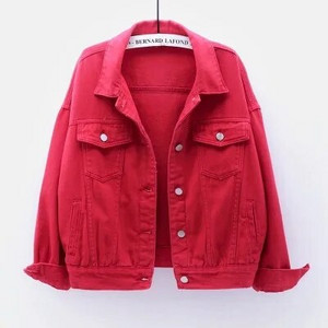 Jachetă de blugi pentru femei, primăvară, toamnă, haină scurtă, jachete de blugi roz, topuri casual, mov, galben, alb, topuri largi, îmbrăcăminte exterioară pentru femei KW02
