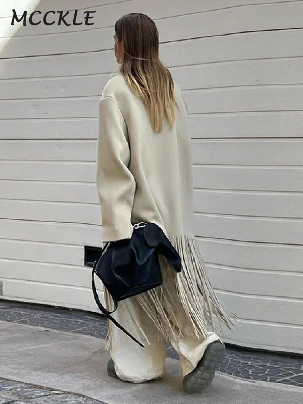 Tutt, ühe nööbiga jope naiste tugeva lahtikäiva kraega, pikkade varrukatega tasku, lahtised mantlid 2024, uus, elegantne vabaaja välirõivas