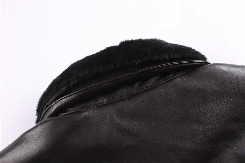 Jachetă de zbor pentru forțele aeriene de iarnă pentru bărbați, cu guler de blană, jachetă retro din piele, pentru bărbați, în aer liber, jachetă, îmbrăcăminte pentru motocicletă, haine