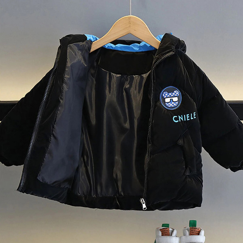 Αγόρια Φθινοπωρινό Χειμώνα Χοντρό βαμβακερό παλτό κινουμένων σχεδίων Παιδικό ζεστό μπουφάν με κουκούλα 4-10 ετών Αγόρια Παιδικά Πανωφόρια CH215